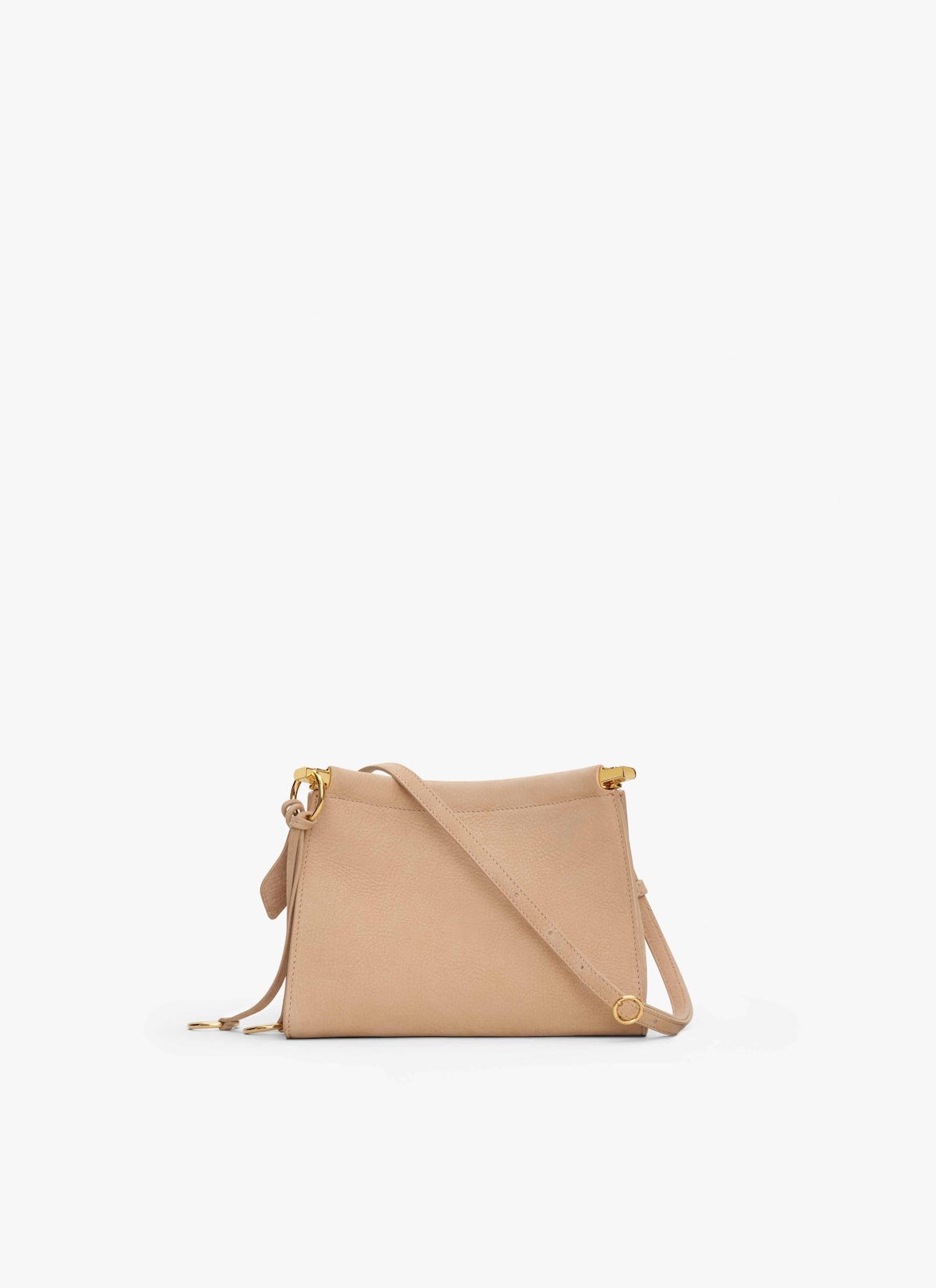 LE CLICK SMALL SQUARE BAG IN NUBUCK  ALAÏA DESERT LE CLICK SMALL SQUARE BAG IN NUBUCK